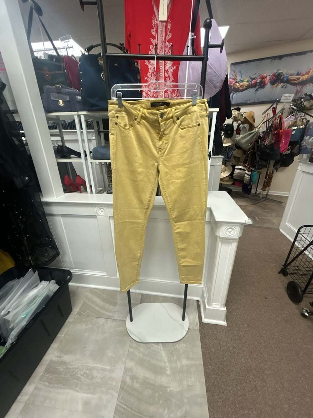 Liverpool The Crop Butterscotch Skinny Crop Jeans, Size 8/29